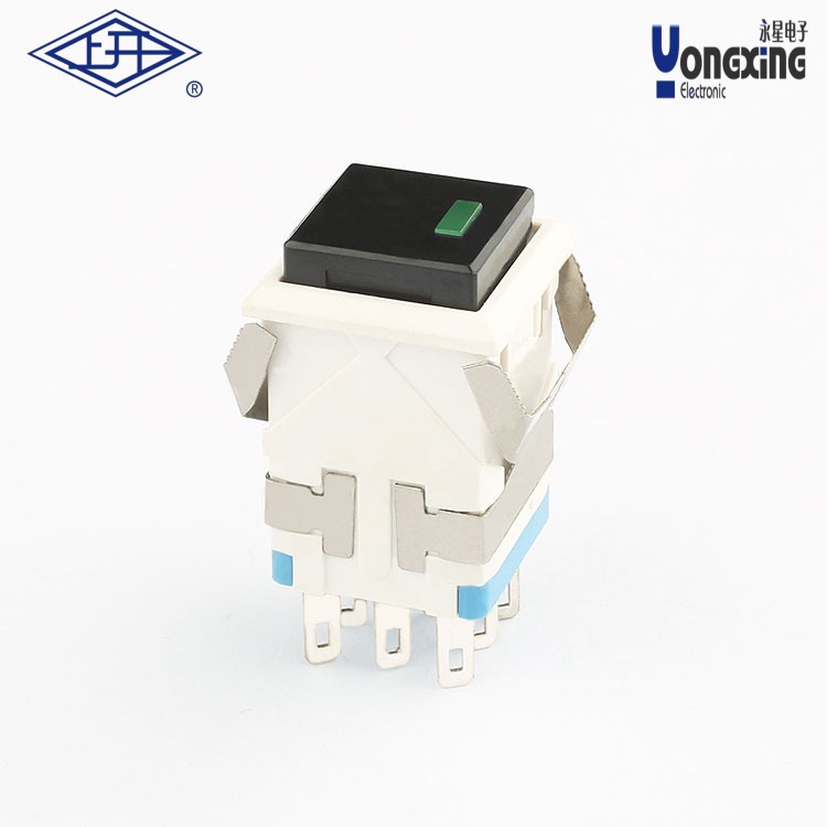 KD2點發光雙極12V按鈕開關